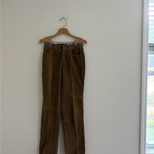 Calvin Klein Brown Corduroy Boot Cut Pants